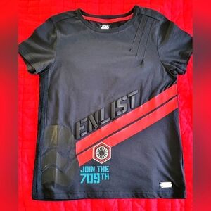 Star Wars Galaxys Edge Shirt  XS Black Enlist 709th Legion Tee Short Sleeve